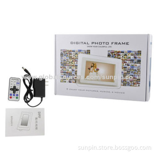 Multifunction Digital Photo Frame with 800*480 Resolution
